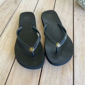 Tory Burch Black Flip Flops
